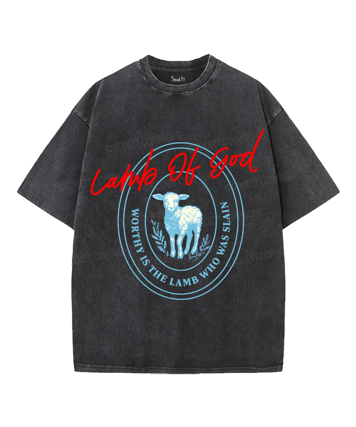 Lamb Of God Unisex Washed Christian T-shirt Hoodie, Sweatshirt | CiraTrend.com (Image 1)