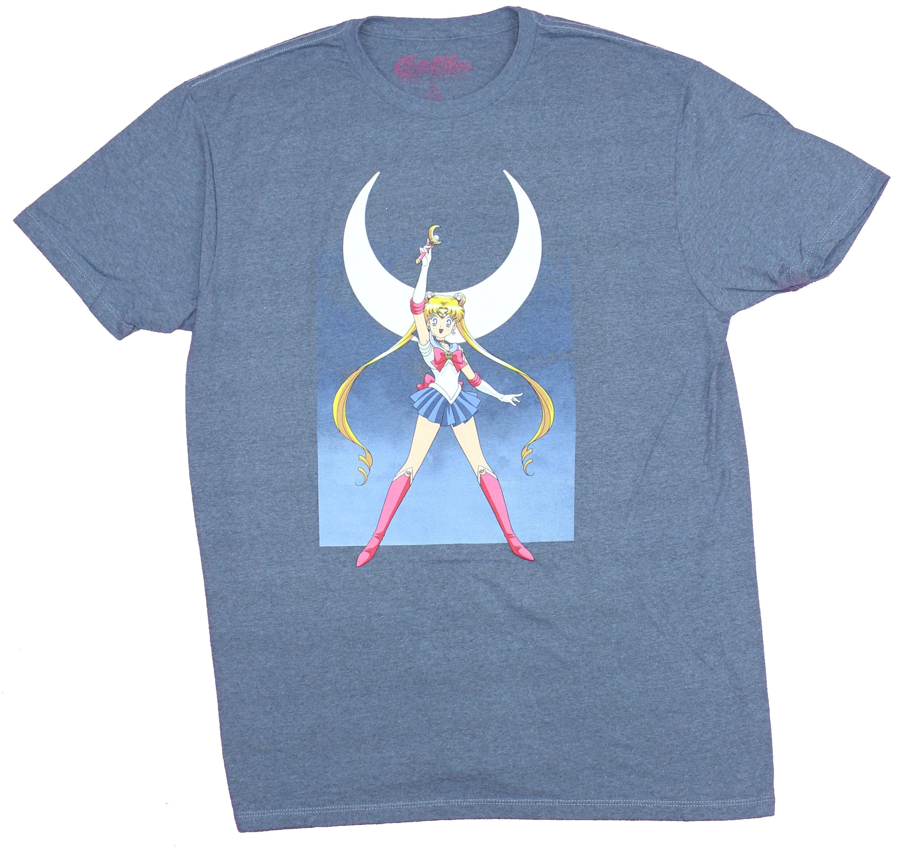 Sailor Moon Mens T-Shirt -Power of The Moon Pose Hoodie, Sweatshirt | CiraTrend.com