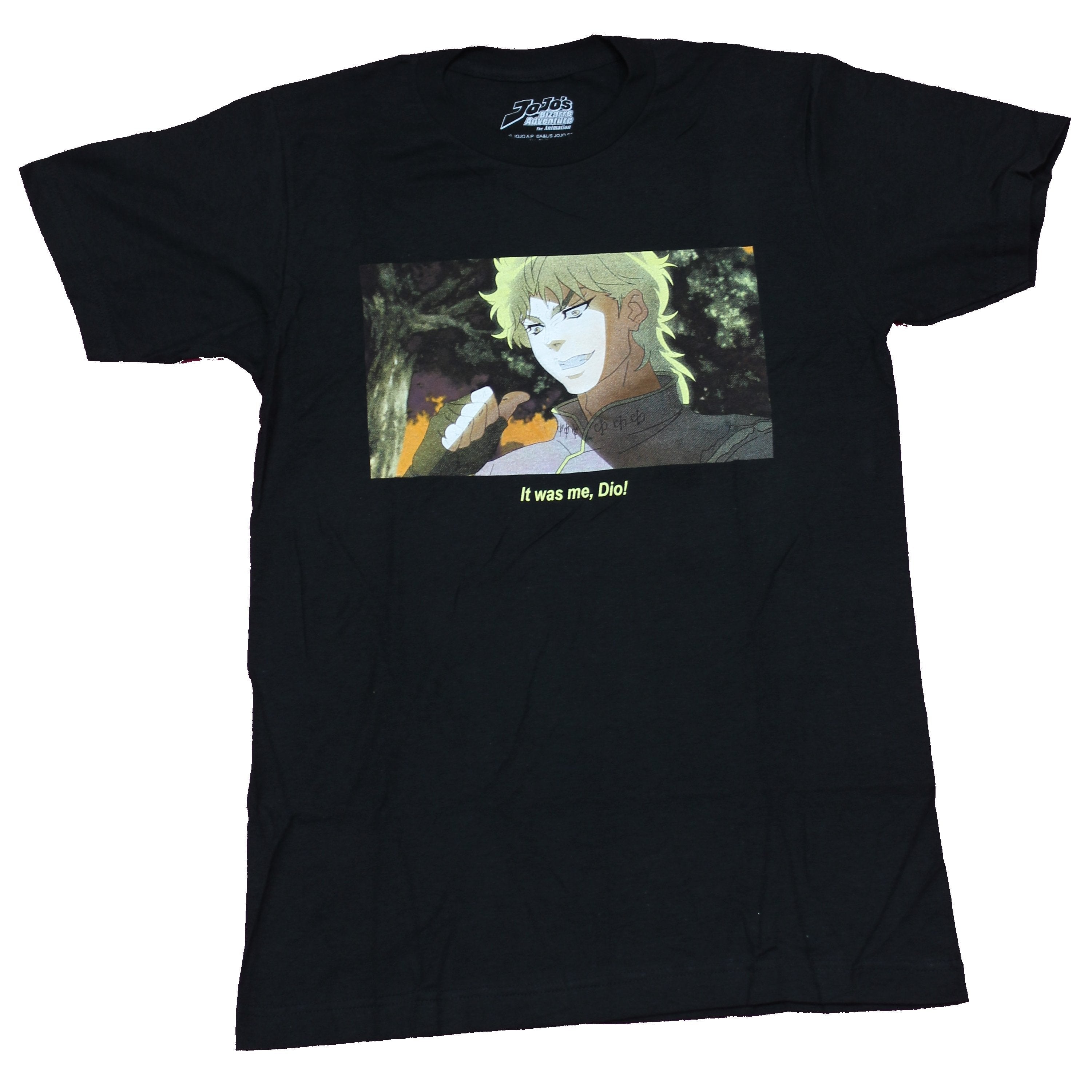 Jojo's Bizarre Adventure Mens T-Shirt  - It Was Me, Dio! Yellow Tint Hoodie, Sweatshirt | CiraTrend.com
