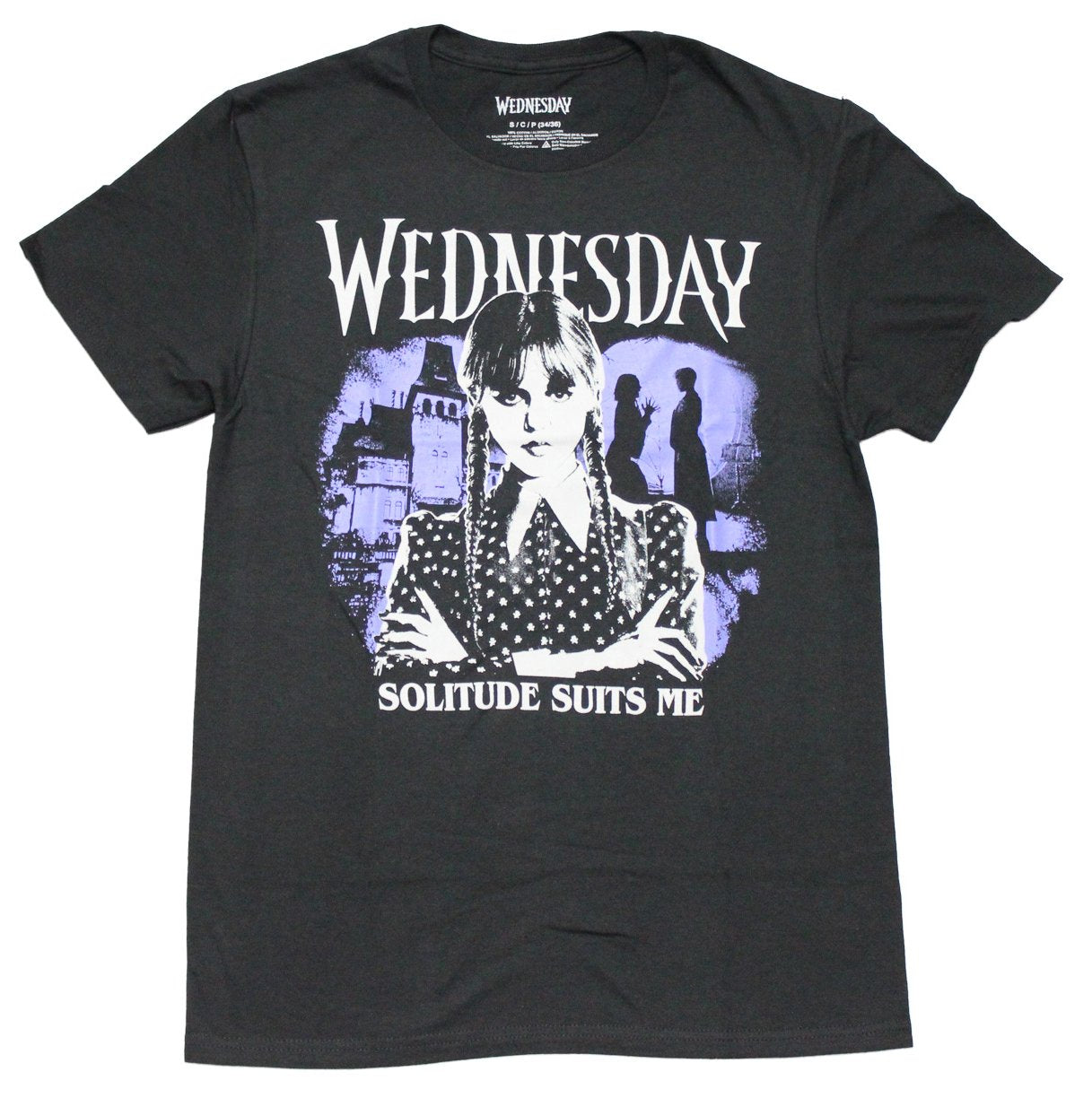 Wednesday Mens T-Shirt - Arms Crossed "Solitude Suits Me" Hoodie, Sweatshirt | CiraTrend.com
