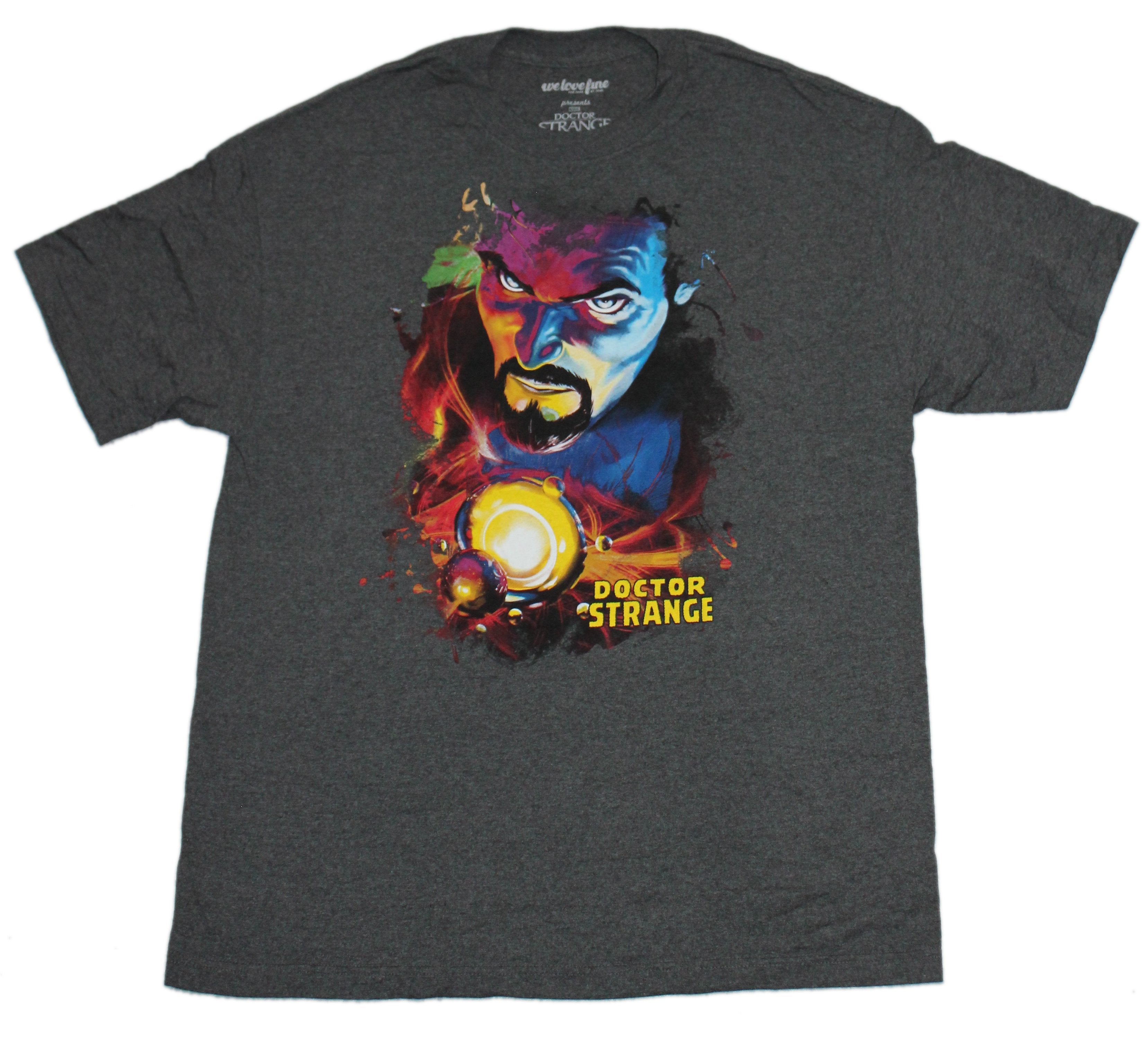 Doctor Strange Mens T-Shirt - Colorful Serious Image over Glowing Light Hoodie, Sweatshirt | CiraTrend.com