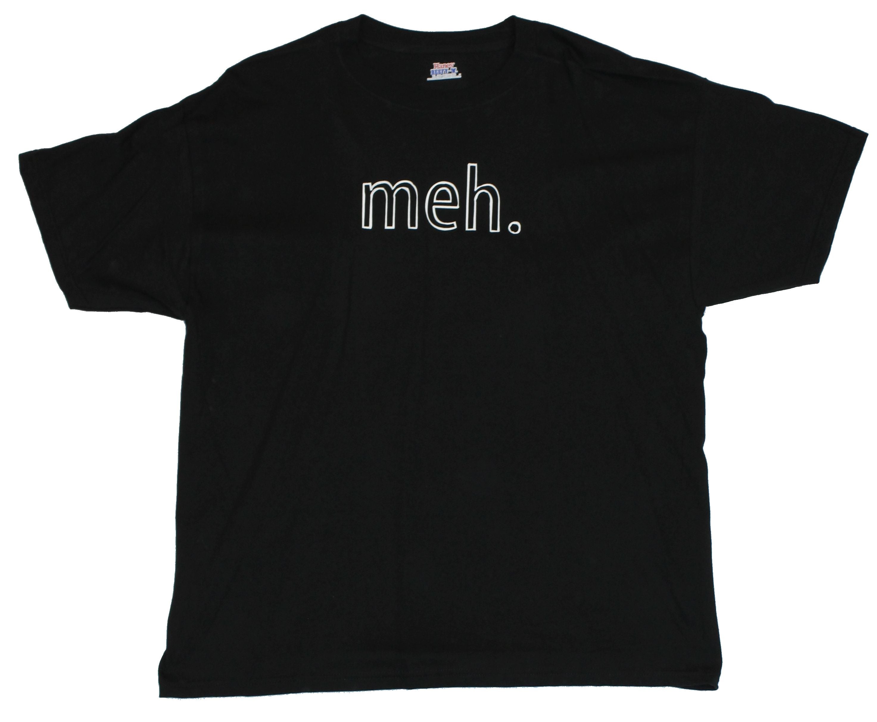 Meh. Mens T-Shirt  - Meh Line Logo Hoodie, Sweatshirt | CiraTrend.com