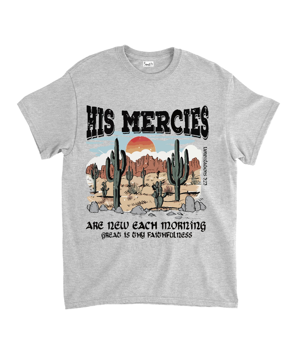 His Mercies Cotton Christian T-Shirts, Hoodie, Sweatshirt