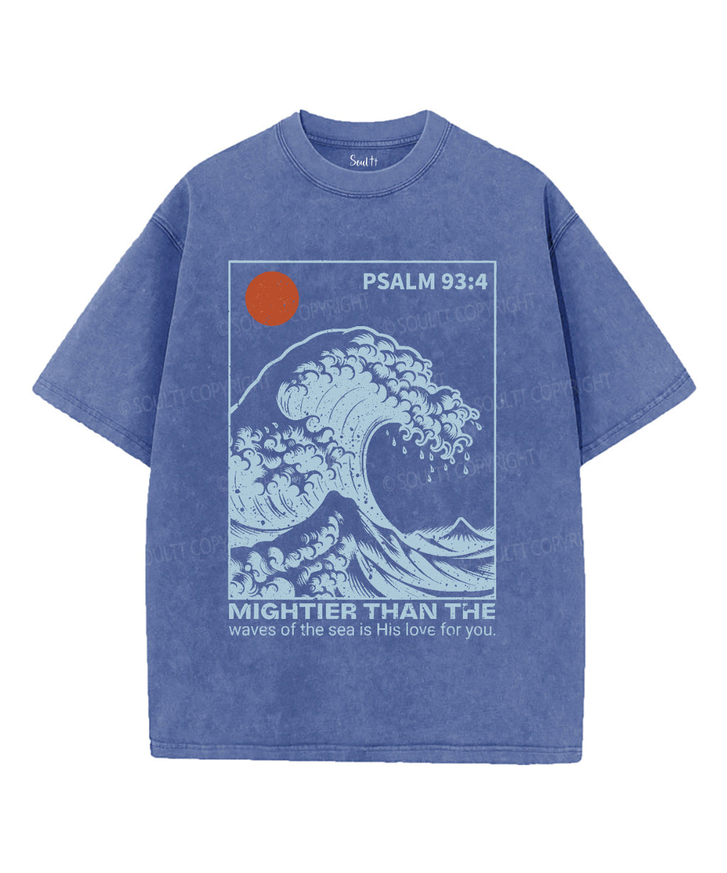 Mightier Than The Waves Unisex Washed Christian T-shirt Style001 Hoodie, Sweatshirt | CiraTrend.com (Image 4)