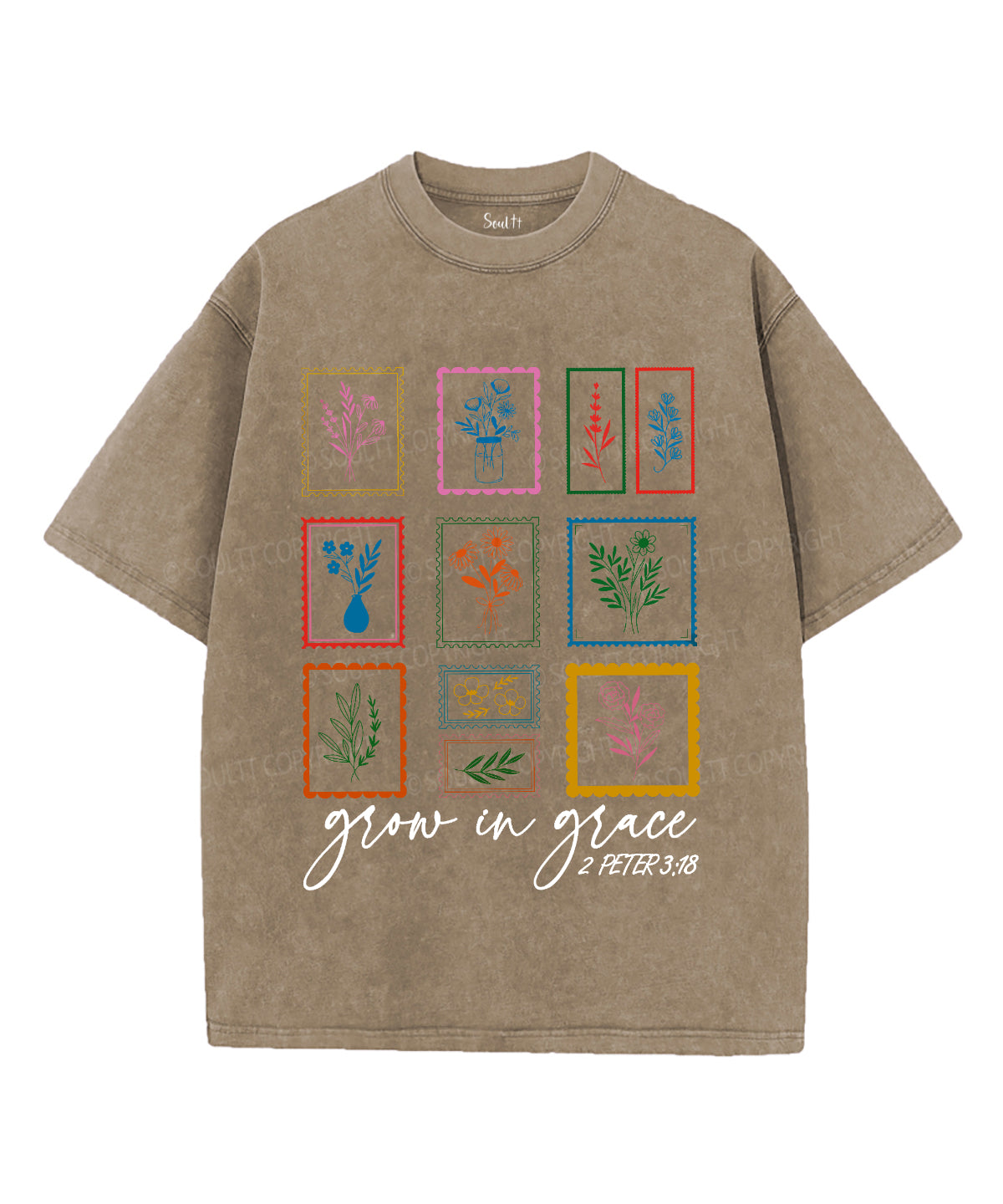 Grow Grace Washed Christian Style004 T-Shirts, Hoodie, Sweatshirt