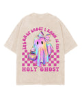 Halloween Holy Ghost Double Sided Unisex Washed Christian T-shirt Style003 Hoodie, Sweatshirt | CiraTrend.com (Image 1)