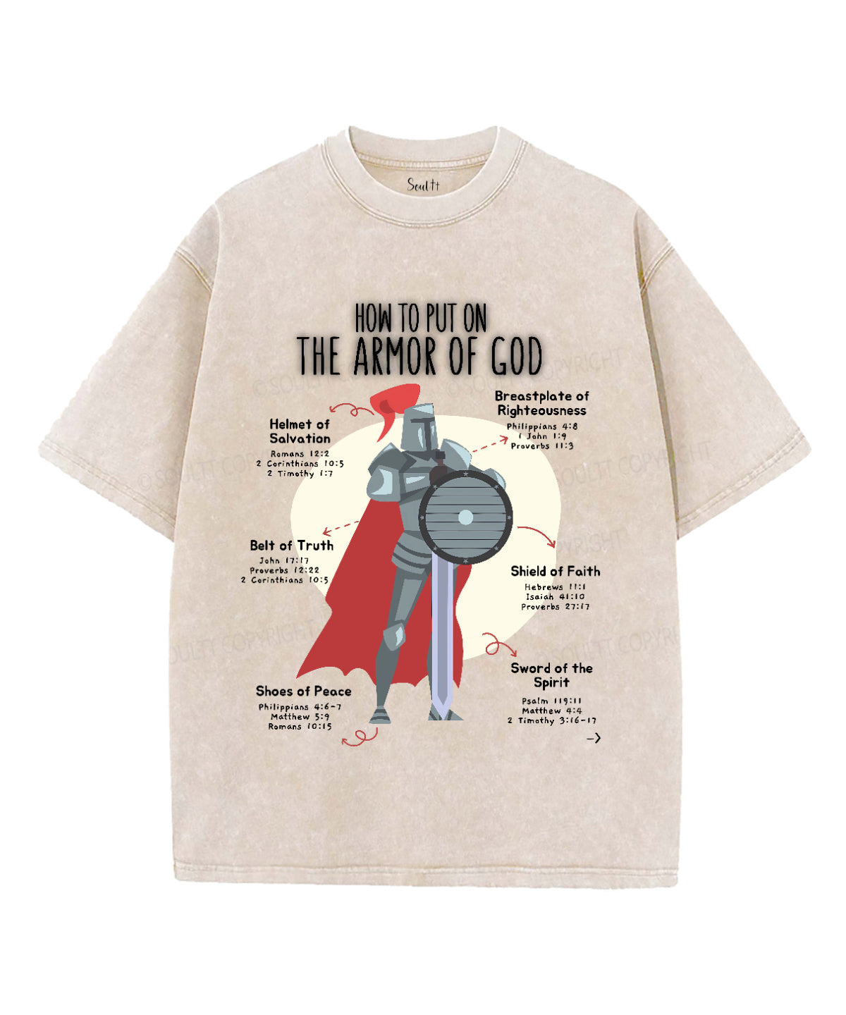Armor God Washed Christian T-Shirts, Hoodie, Sweatshirt