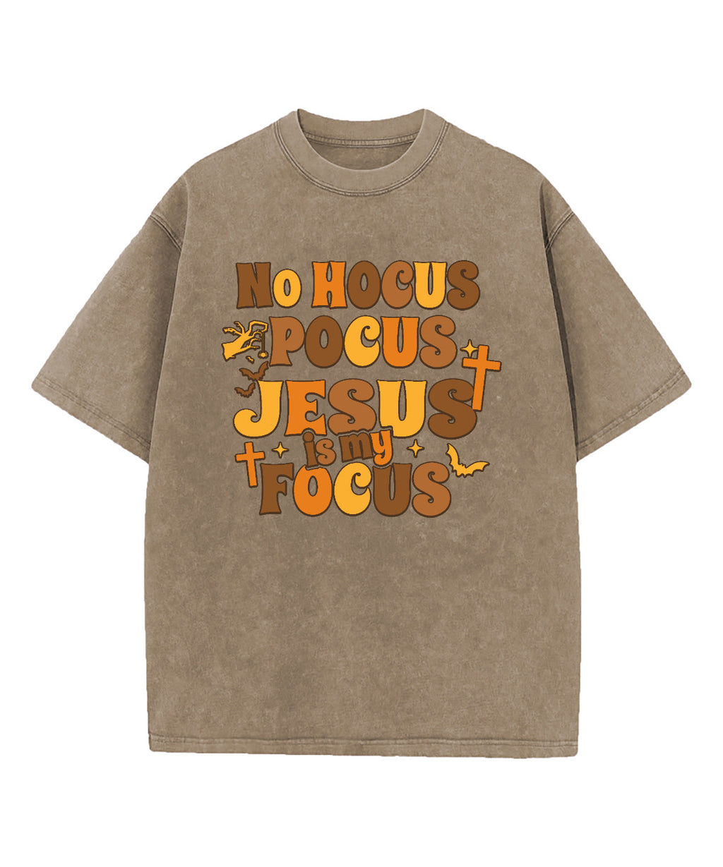 Jesus Is My Focus Washed Christian T-shirt Hoodie, Sweatshirt | CiraTrend.com (Image 5)