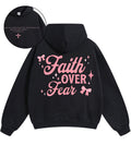 Faith Over Fear Double Sided Cotton Christian Hoodie T-Shirts, Sweatshirt | CiraTrend.com (Image 1)