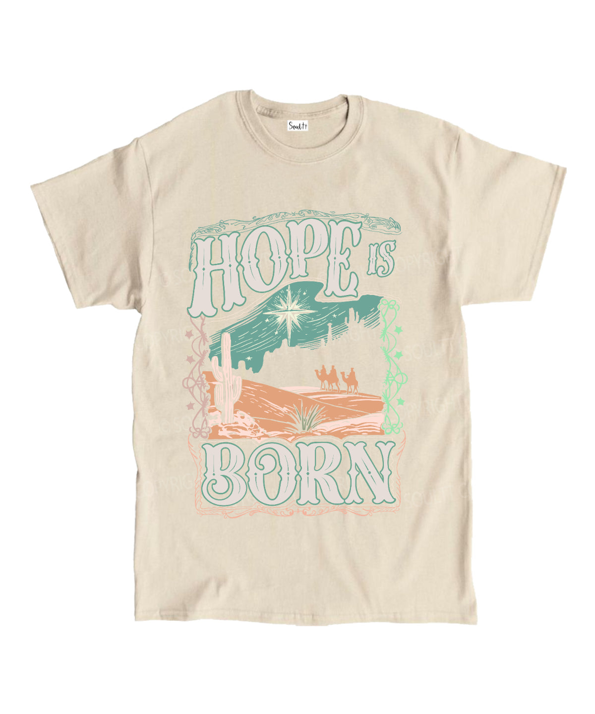 Hope Is Born Unisex Cotton Christian T-Shirt Hoodie, Sweatshirt | CiraTrend.com (Image 4)