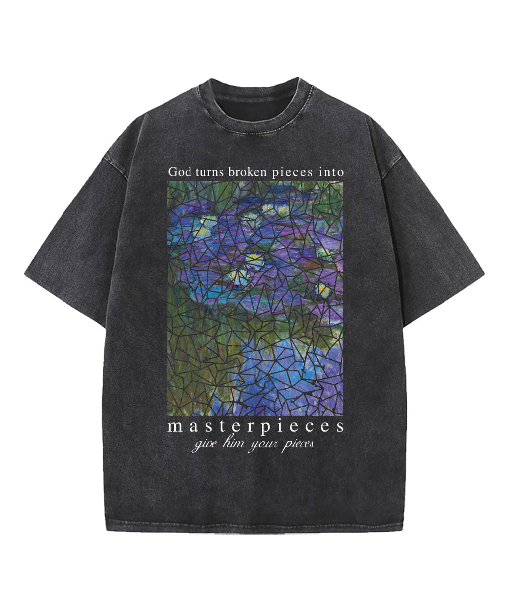 Water Lily God Turns Washed Christian T-shirt Hoodie, Sweatshirt | CiraTrend.com (Image 1)