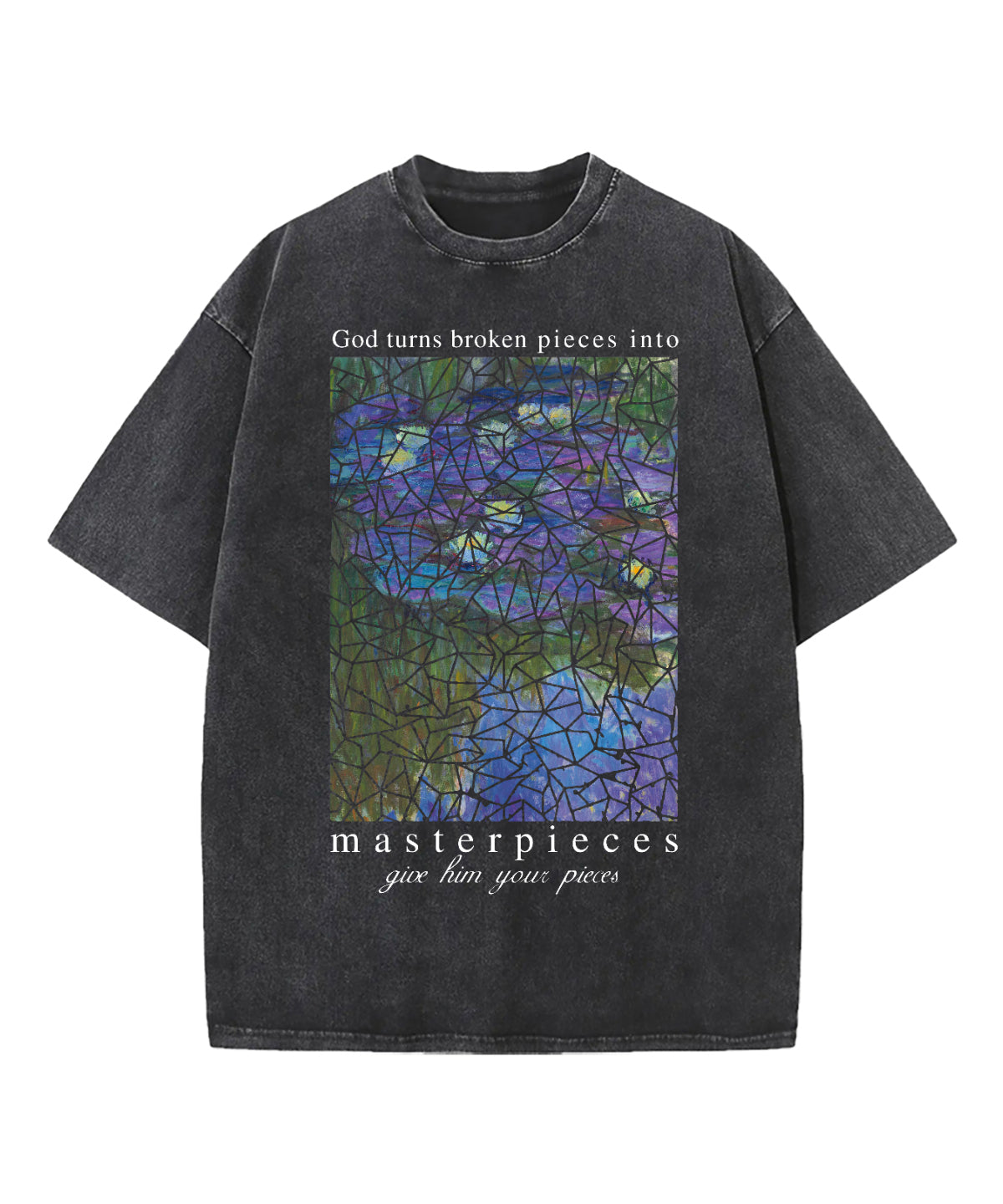 Water Lily God Turns Washed Christian T-shirt Hoodie, Sweatshirt | CiraTrend.com (Image 1)