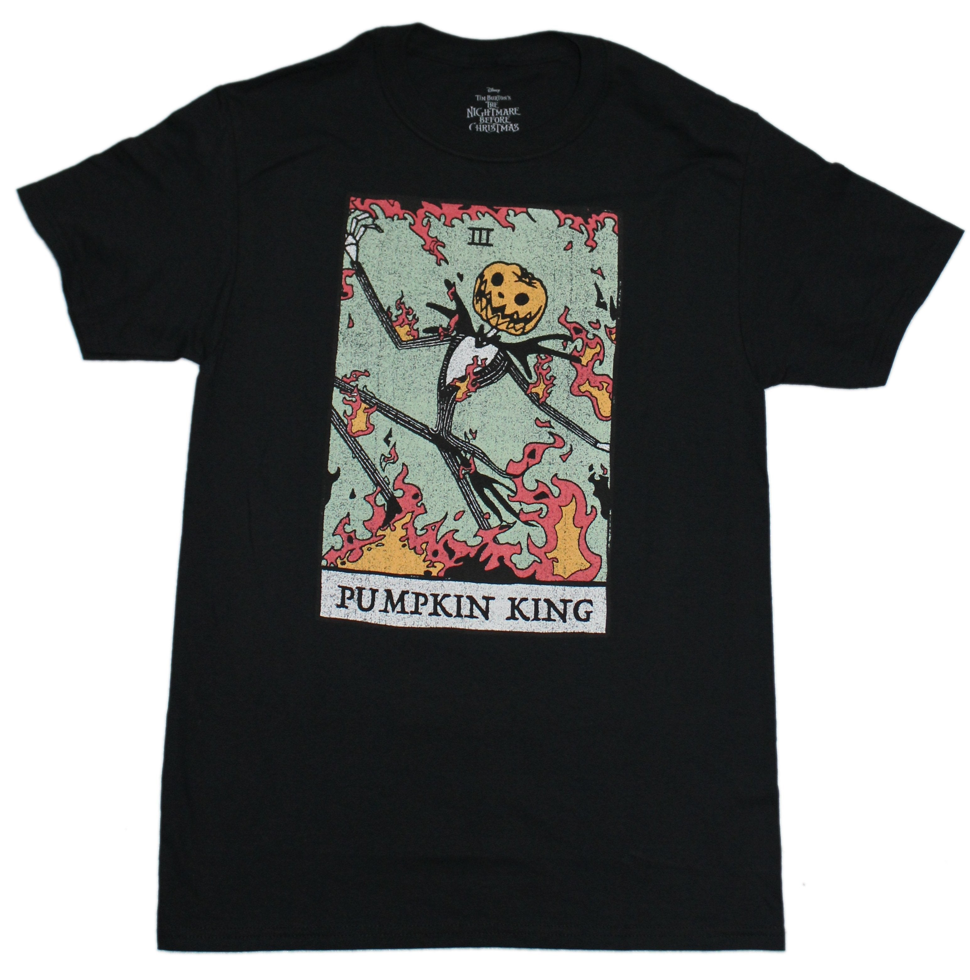 Nightmare Before Christmas Mens T-Shirt - Pumpkin King Card Image Hoodie, Sweatshirt | CiraTrend.com