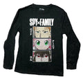 Spy x Family Mens Long Sleeve T-Shirt -3 Panel Character Eye Images Below Hoodie, Sweatshirt | CiraTrend.com