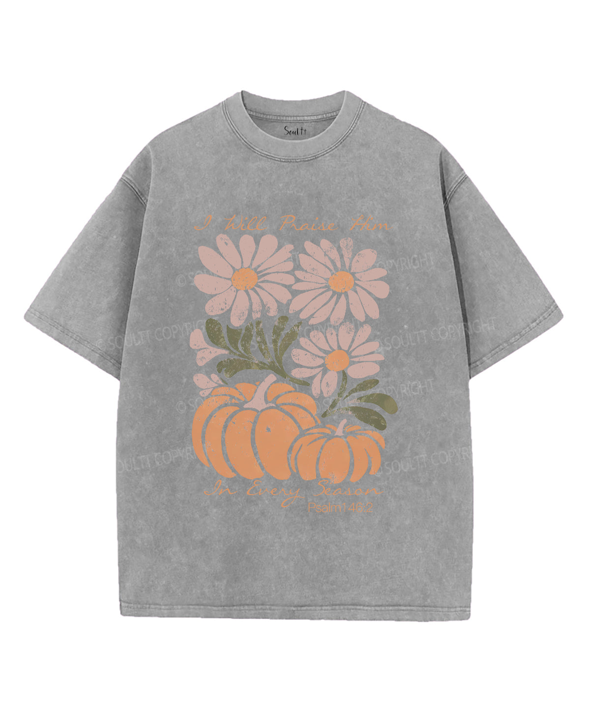I Will Praise Him Unisex Washed Christian T-shirt Style002 Hoodie, Sweatshirt | CiraTrend.com (Image 3)