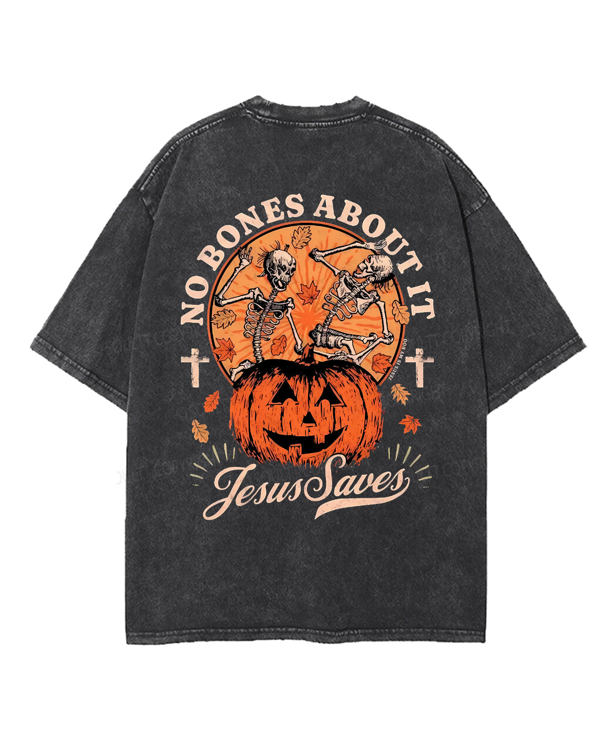 No Bones About It Double Sided Unisex Washed Christian T-shirt Hoodie, Sweatshirt | CiraTrend.com (Image 4)