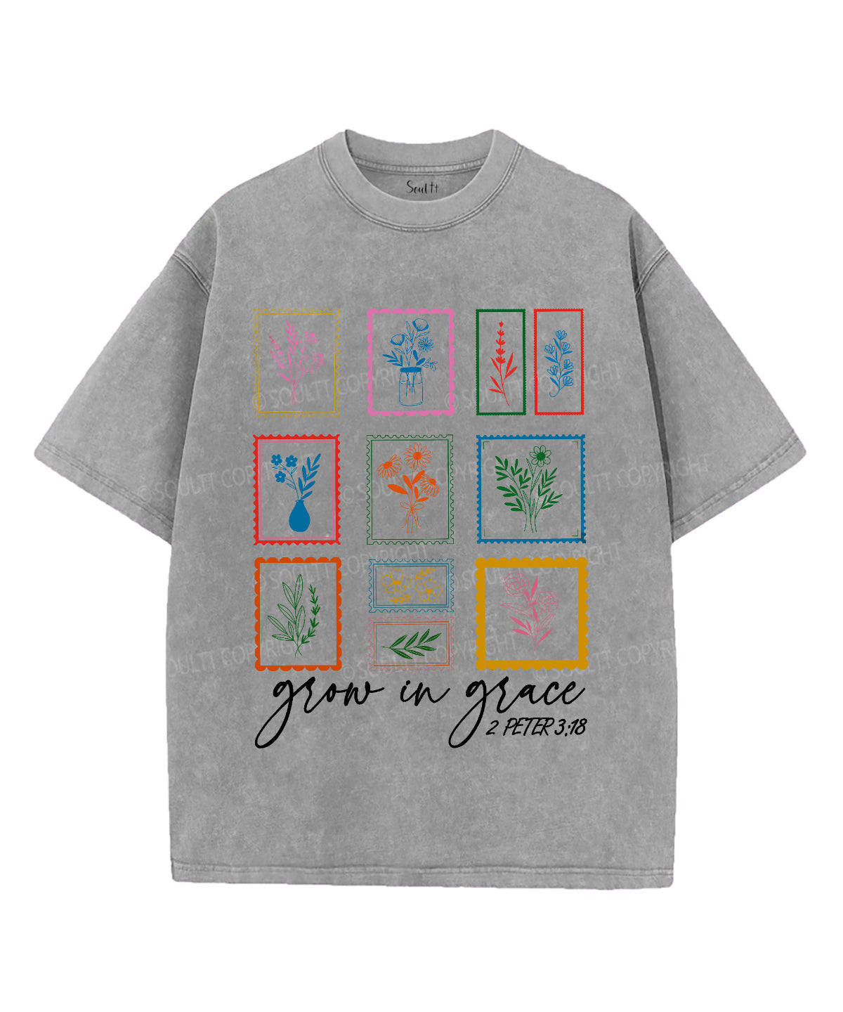 Grow Grace Washed Christian Style004 T-Shirts, Hoodie, Sweatshirt