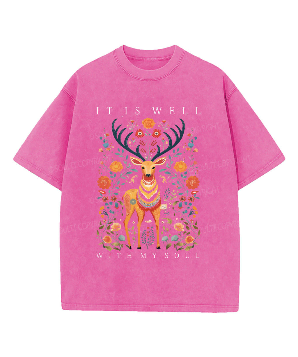 It Is Well With My Soul Washed Christian T-shirt Style020 Hoodie, Sweatshirt | CiraTrend.com (Image 2)