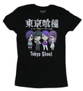 Tokyo Ghoul Juniors 4 Chibi Character Under Kanji Logo T-Shirts, Hoodie, Sweatshirt
