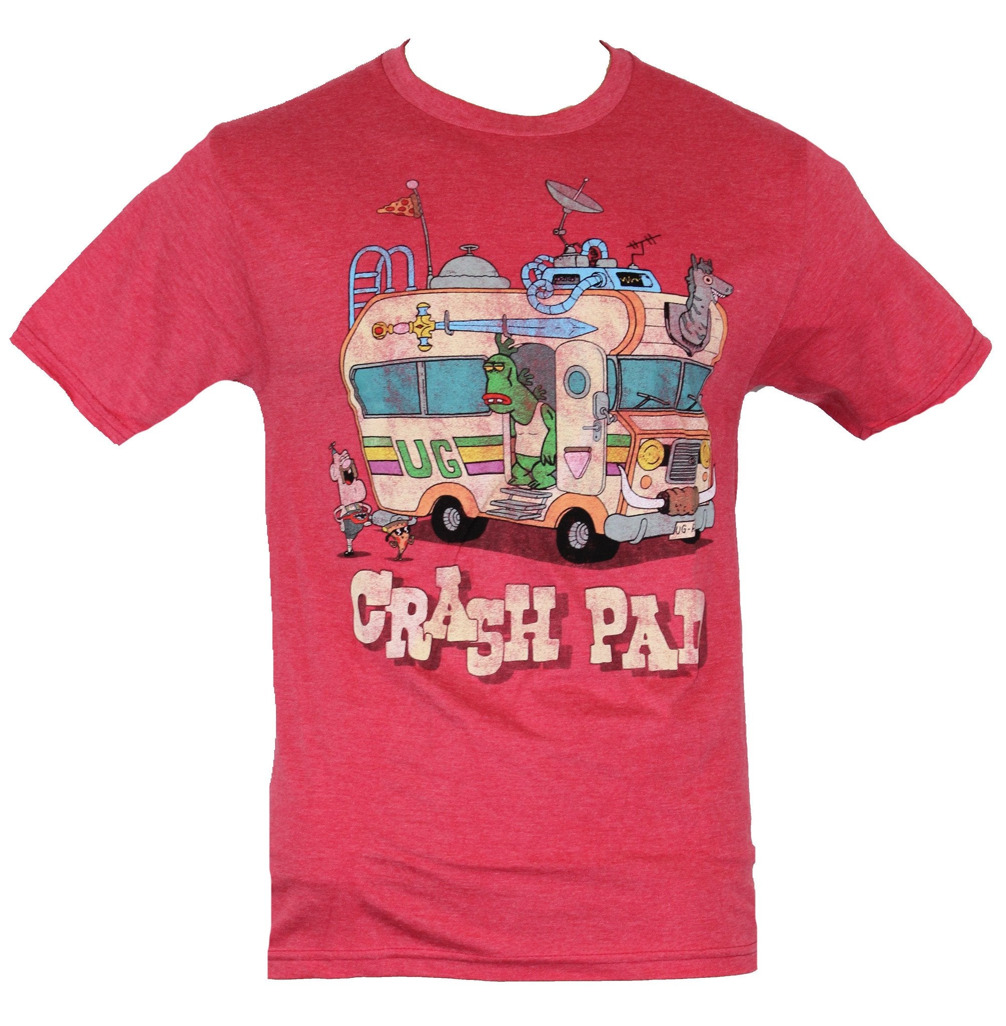 Uncle Grandpa Mens T-Shirt - "Crash Pad" Awesome Distressed RV Image Hoodie, Sweatshirt | CiraTrend.com