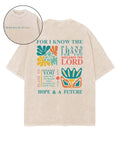 Hope & A Future Double Sided Washed Christian T-shirt Hoodie, Sweatshirt | CiraTrend.com (Image 1)