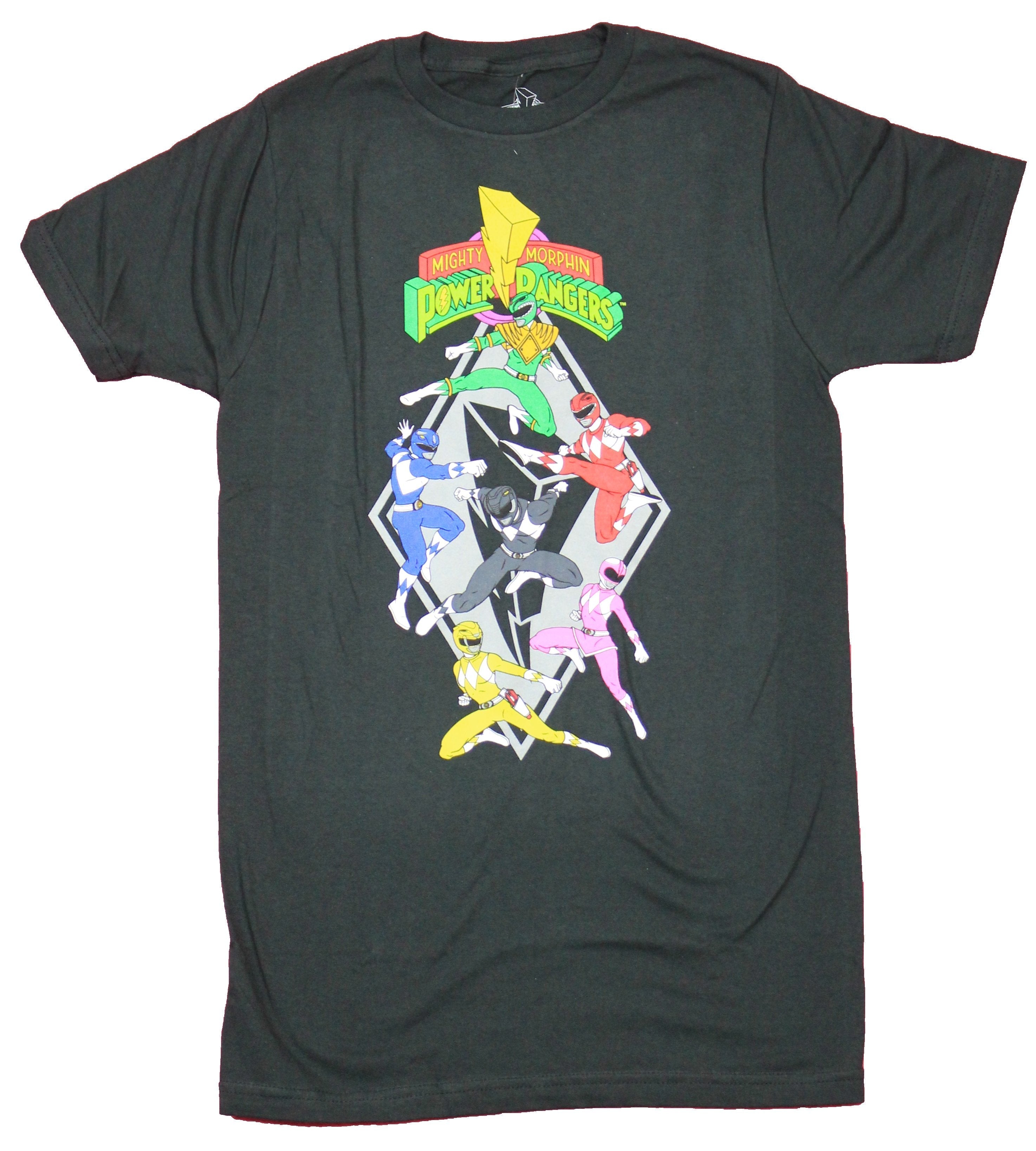 Mighty Morphin Power Rangers  Mens T-Shirt - 6 Comic Diamond Style Rangers Hoodie, Sweatshirt | CiraTrend.com
