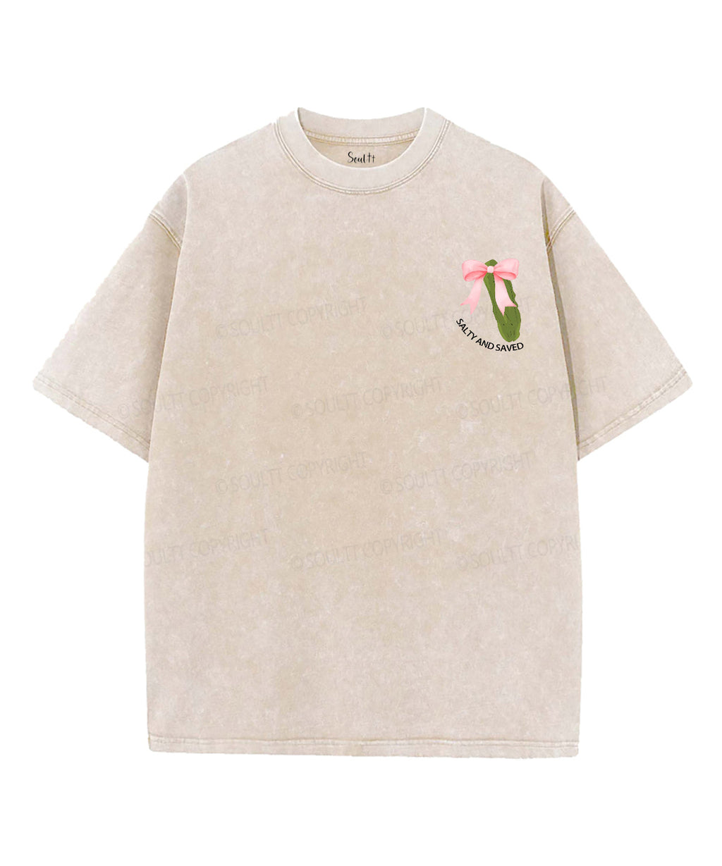 Salty And Saved Double Sided Unisex Washed Christian T-shirt Style006 Hoodie, Sweatshirt | CiraTrend.com (Image 5)