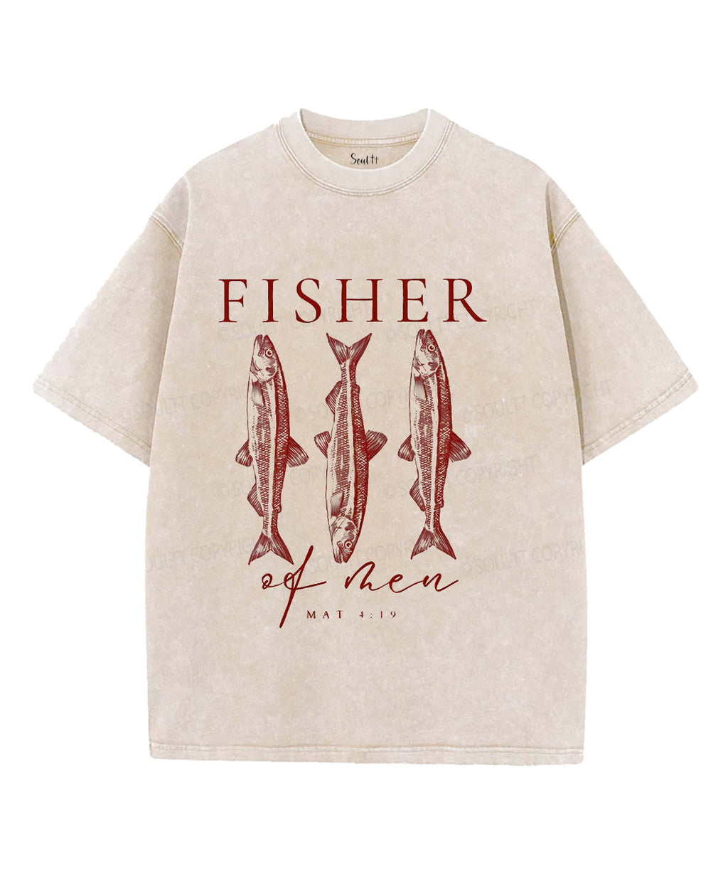 Fisher Unisex Washed Christian T-shirt Hoodie, Sweatshirt | CiraTrend.com (Image 1)
