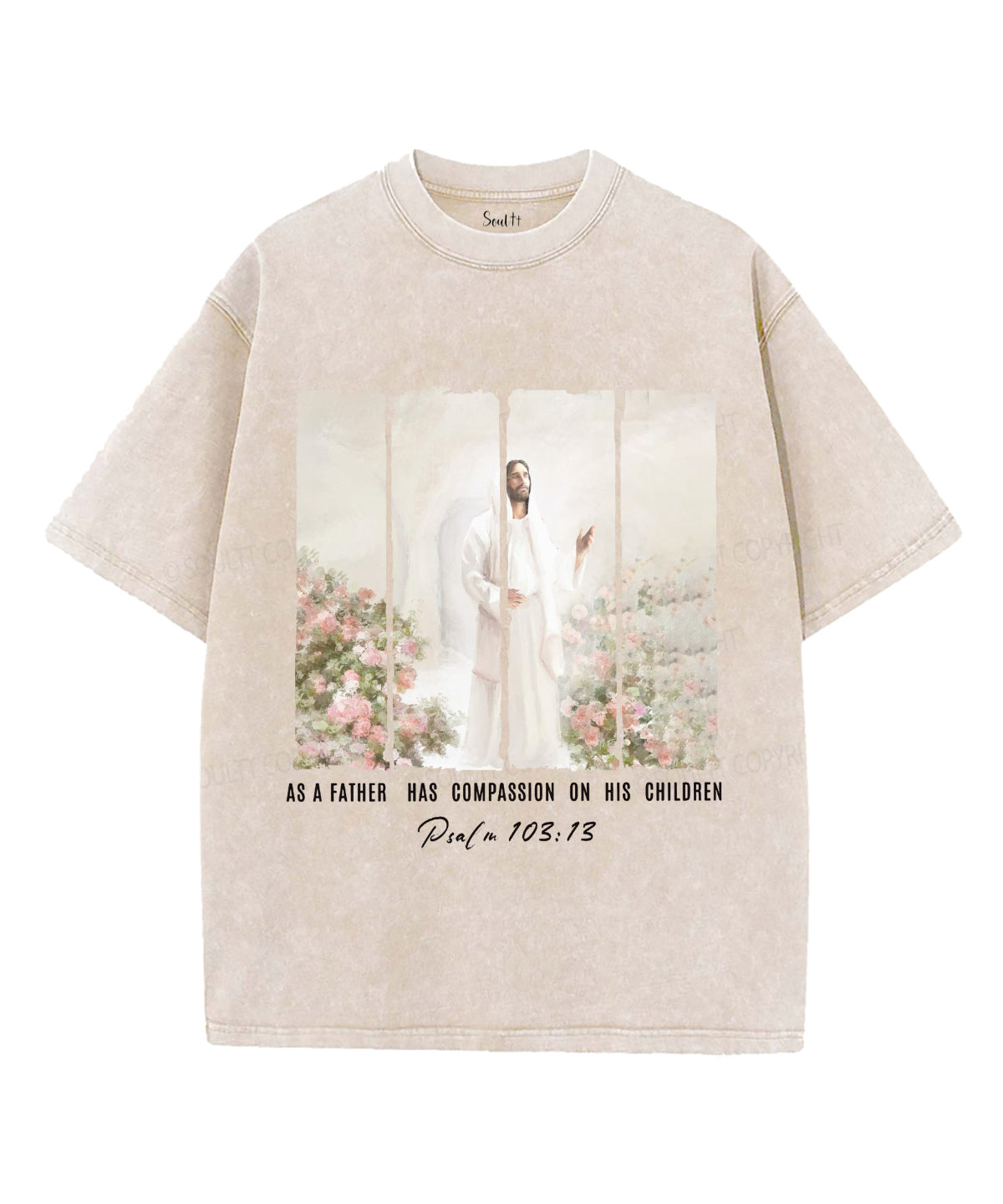 As a Father Has Compassion Unisex Washed Christian T-shirt Hoodie, Sweatshirt | CiraTrend.com (Image 1)