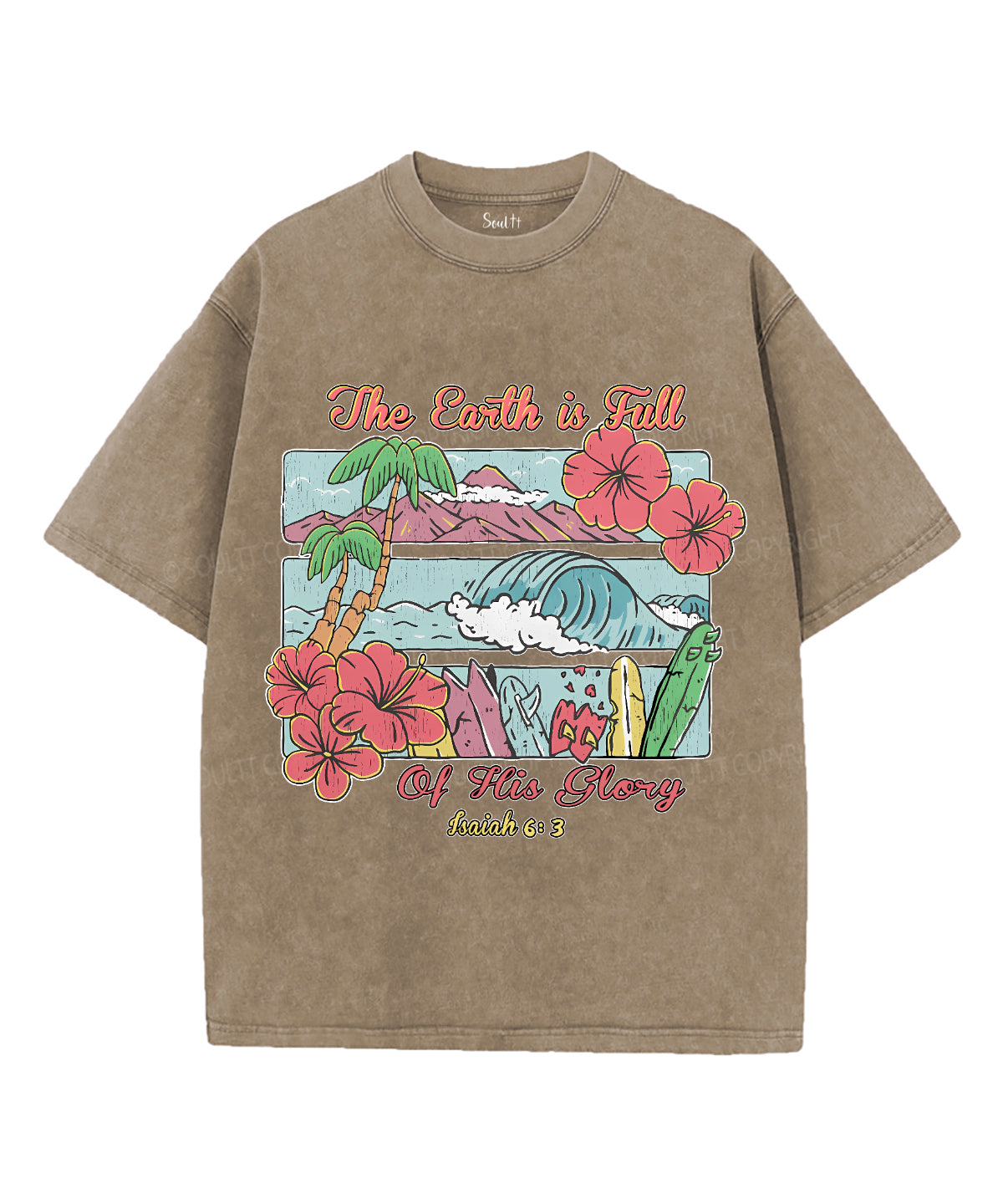 Earth Is Full His Glory Washed Christian T-Shirts, Hoodie, Sweatshirt