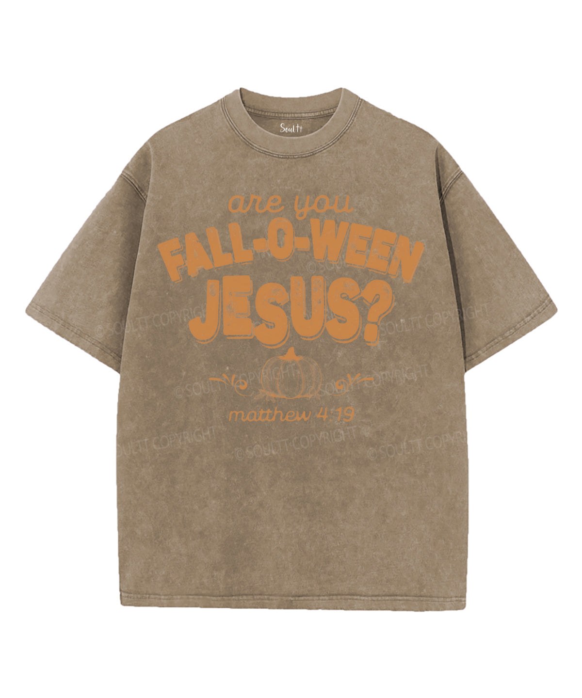 Halloween Jesus Unisex Washed Christian T-shirt Hoodie, Sweatshirt | CiraTrend.com (Image 5)