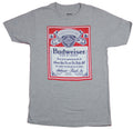 Budweiser Mens T-Shirt  - Classic Red White Blue Label Image Hoodie, Sweatshirt | CiraTrend.com