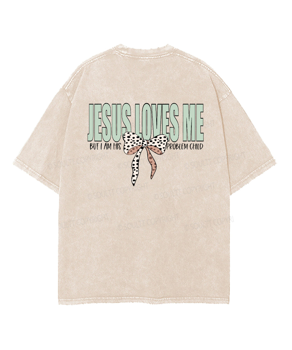 JESUS LOVES ME Double Sided Unisex Washed Christian T-shirt Hoodie, Sweatshirt | CiraTrend.com (Image 3)
