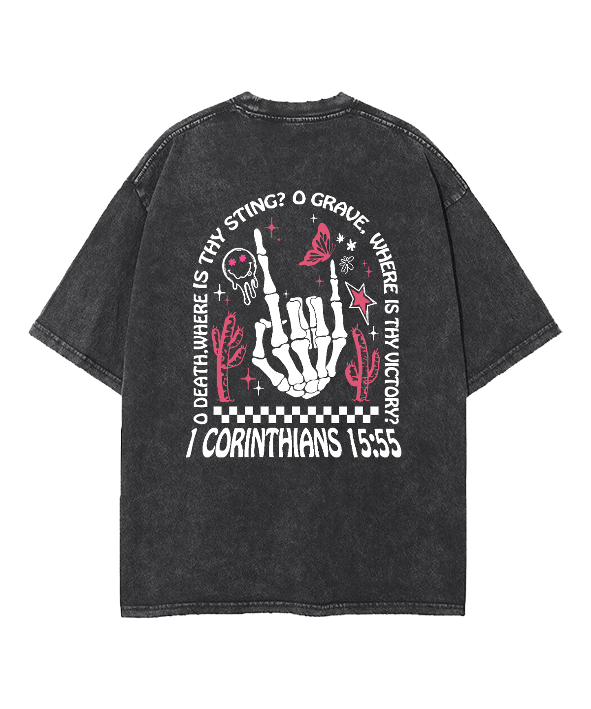 O Death Where Is Thy Sting Double Sided Washed Christian T-shirt Hoodie, Sweatshirt | CiraTrend.com (Image 4)