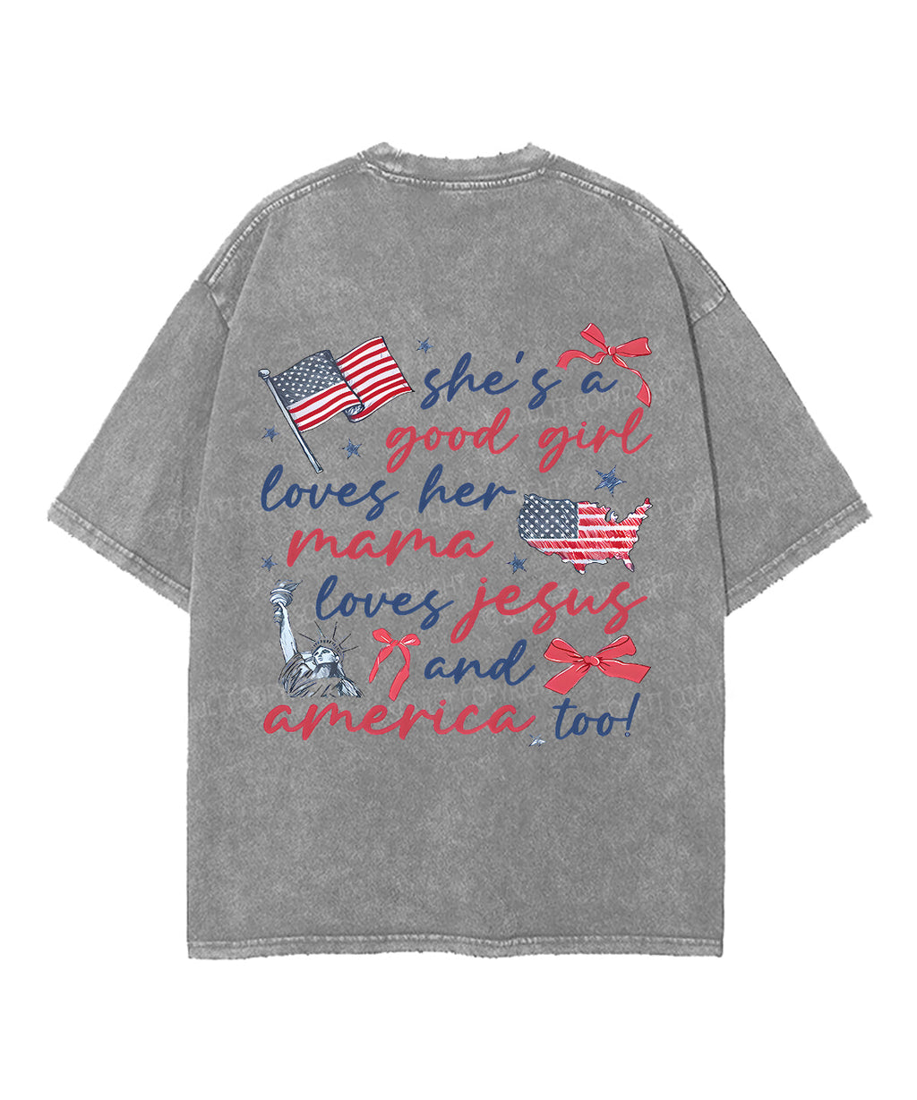She's a Good Girl Double Sided Unisex Washed Christian T-shirt Hoodie, Sweatshirt | CiraTrend.com (Image 5)