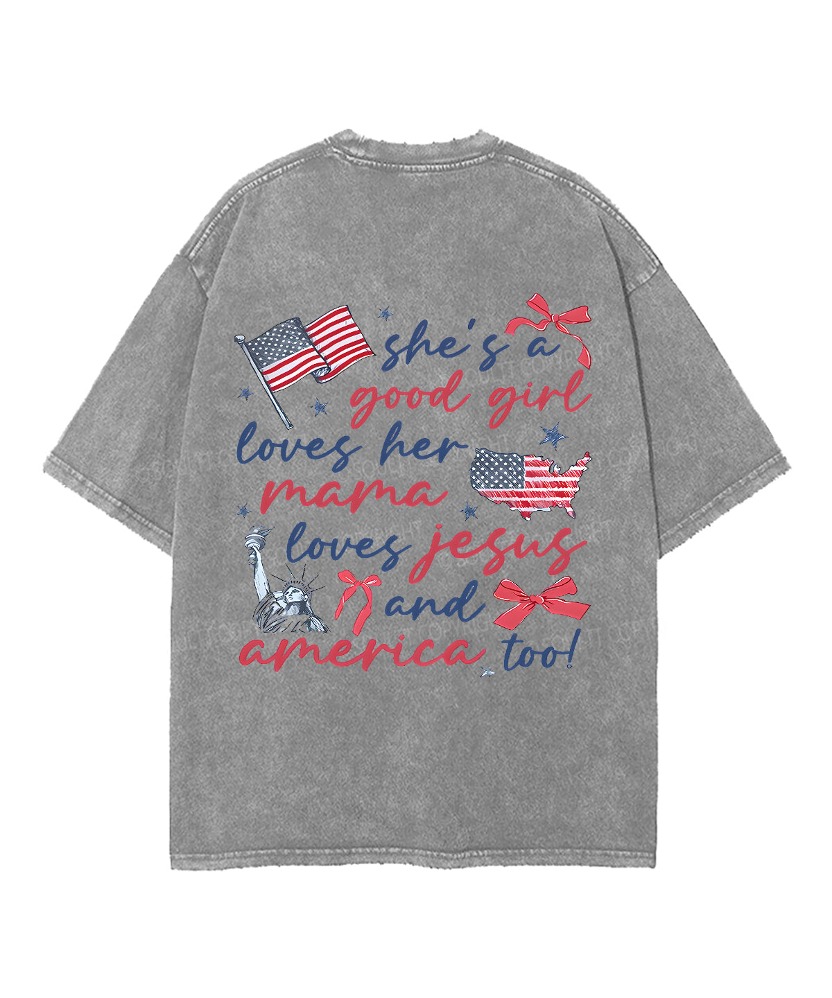 She's a Good Girl Double Sided Unisex Washed Christian T-shirt Hoodie, Sweatshirt | CiraTrend.com (Image 5)