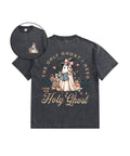 Kids The Only Ghost I Need Holy Ghost Double Sided Washed Christian T-shirt Hoodie, Sweatshirt | CiraTrend.com (Image 1)
