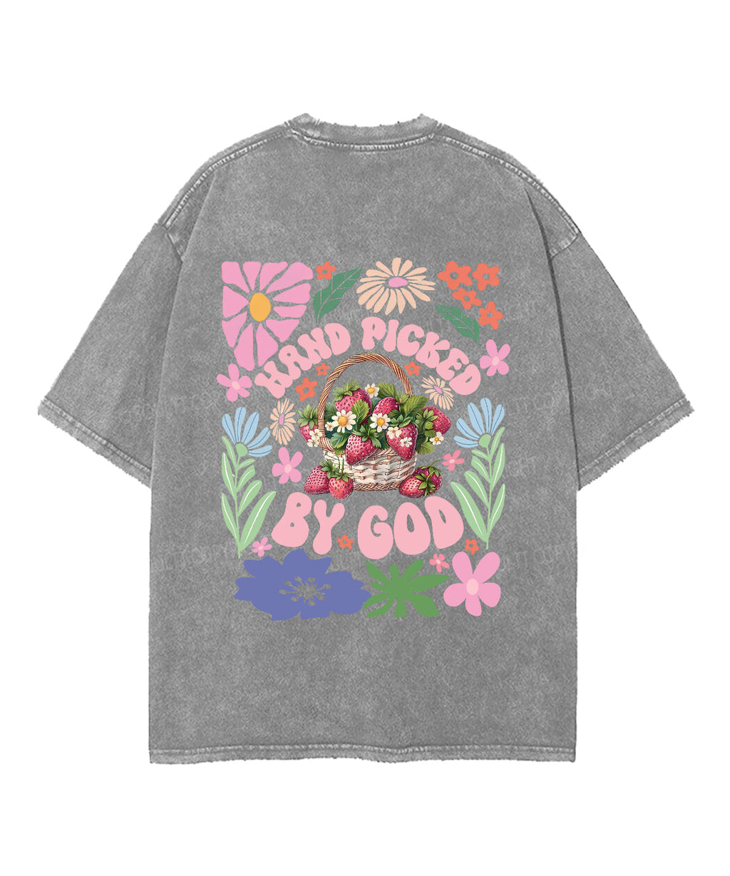 Hand Picked By God Double Sided Unisex Washed Christian T-shirt Hoodie, Sweatshirt | CiraTrend.com (Image 5)