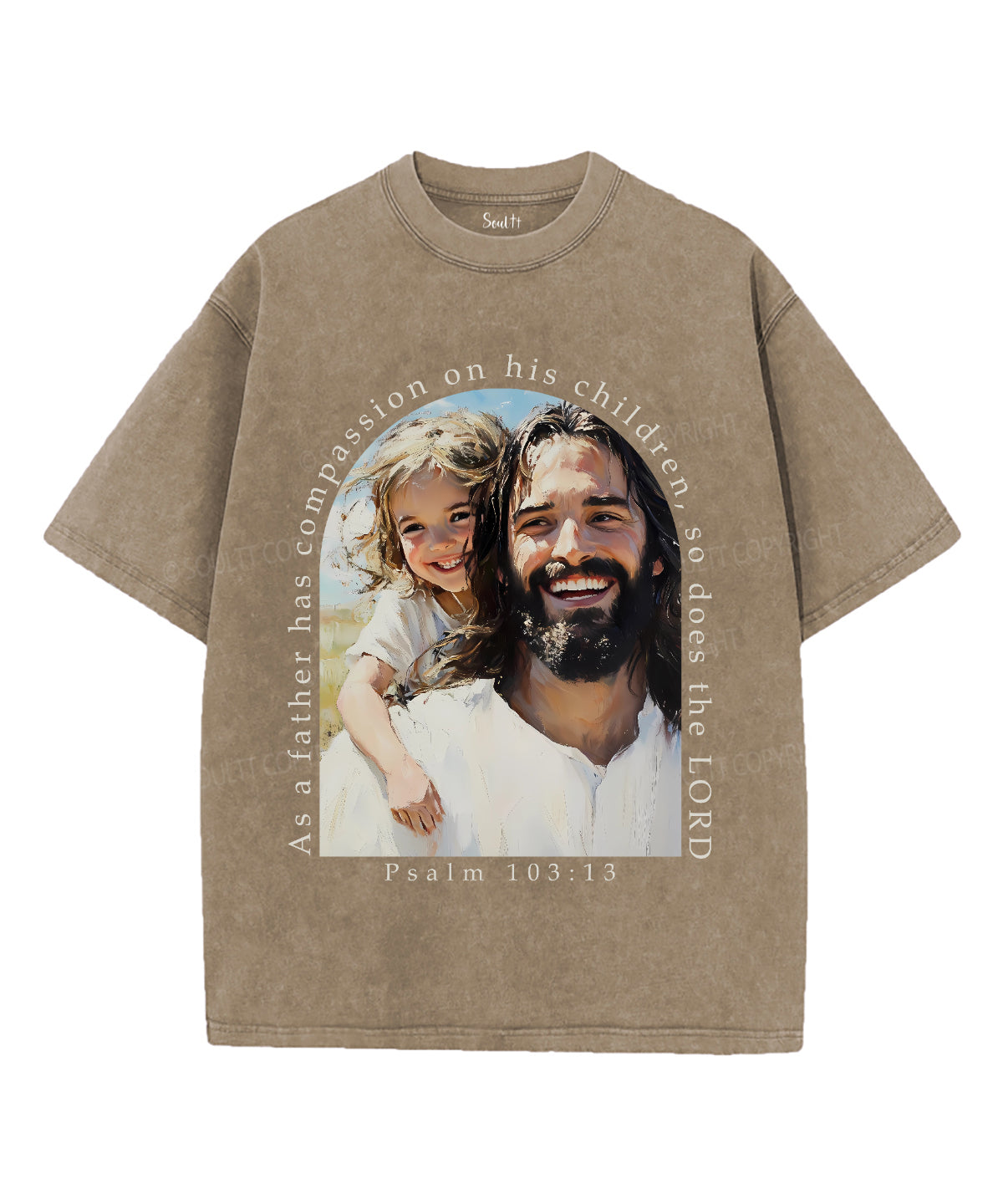 As Father Has Compassion On His Children Unisex Washed Christian T-shirt Hoodie, Sweatshirt | CiraTrend.com (Image 5)