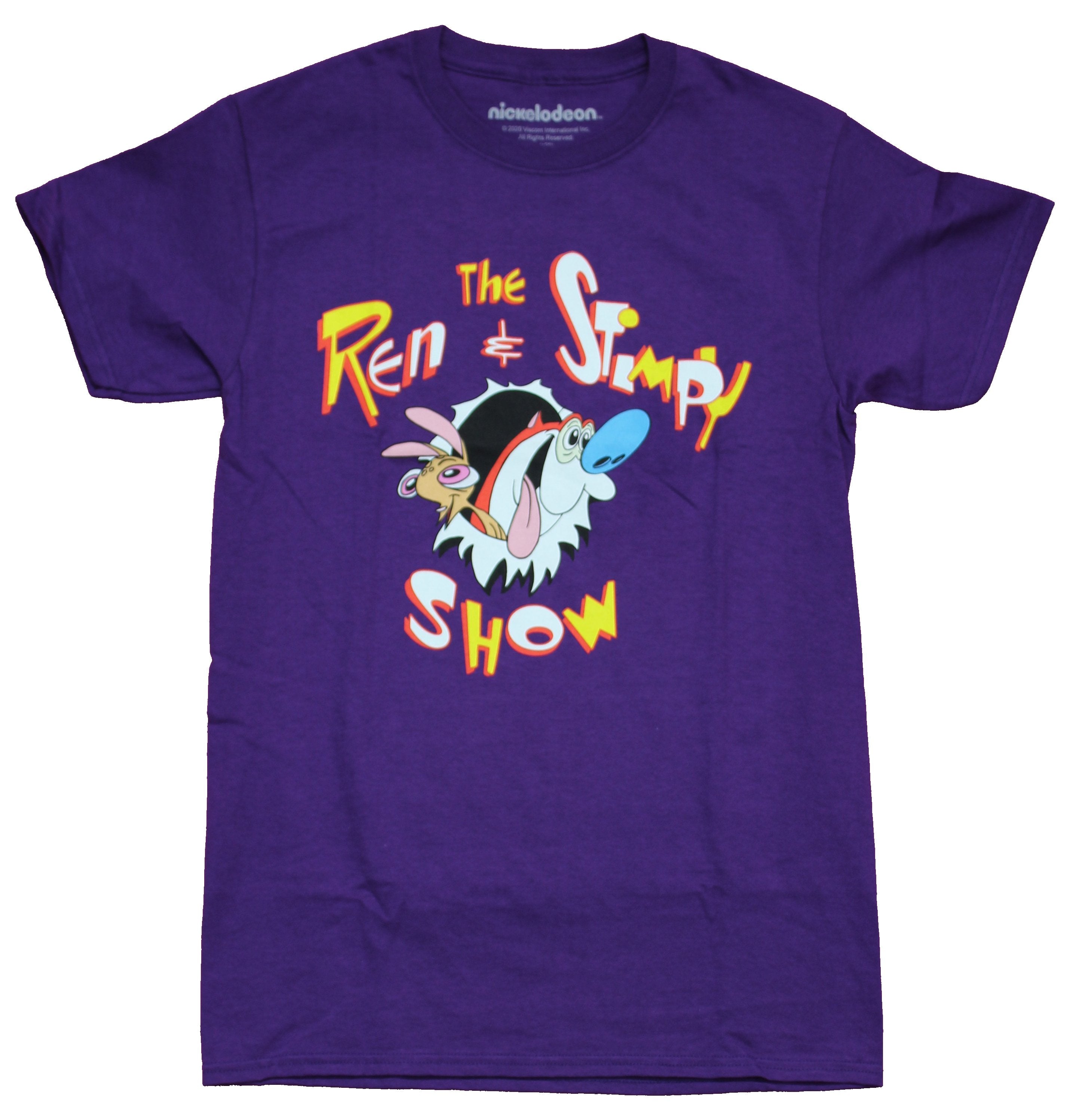 Ren and Stimpy Mens T-Shirt - Classic Show Intro Logo Image Hoodie, Sweatshirt | CiraTrend.com