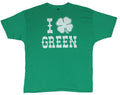 St. Patricks Day Mens T-Shirt  - I (Clover) Green on Green Hoodie, Sweatshirt | CiraTrend.com