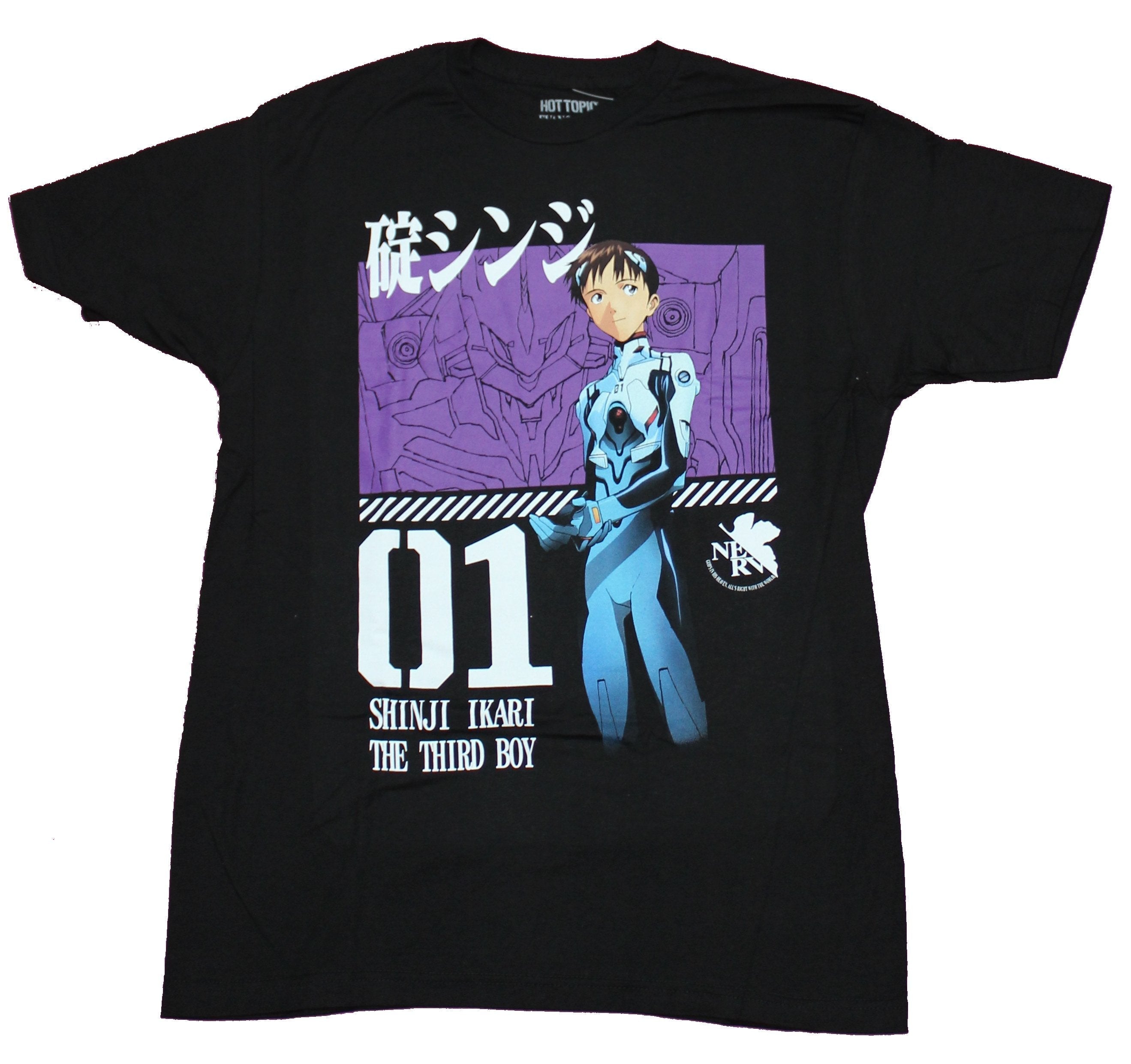 Evangelion Mens T-Shirt - Evangelion 01 Shinji Ikari The Third Boy NERV Stands Hoodie, Sweatshirt | CiraTrend.com