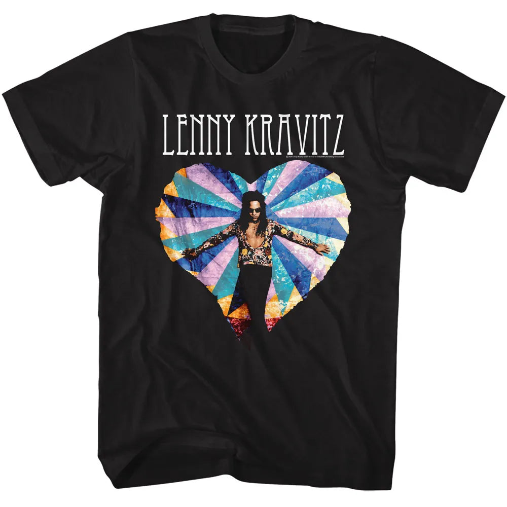 Lenny Kravitz Multicolor Heart Official T-Shirt Hoodie, Sweatshirt | CiraTrend.com