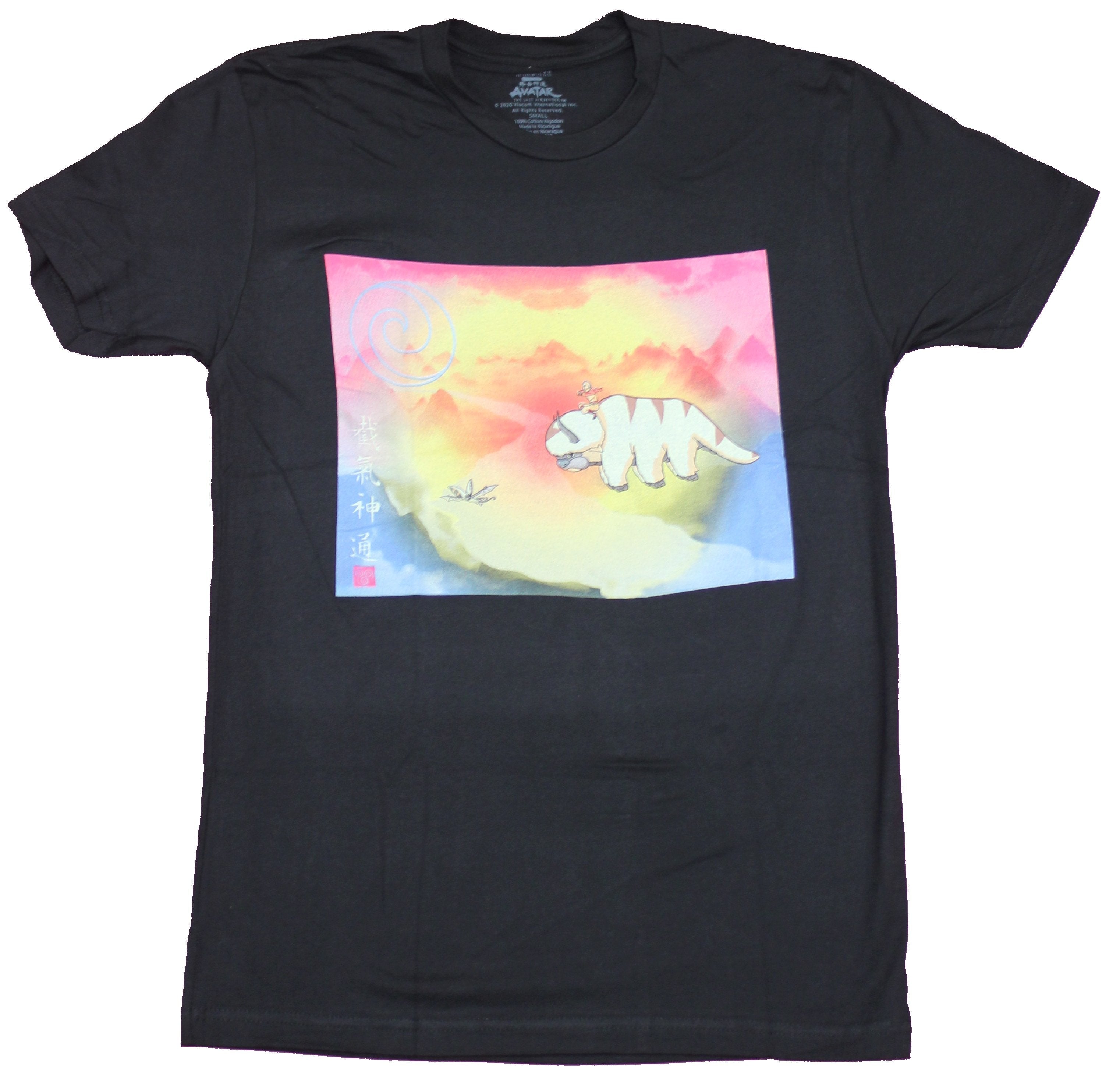 Avatar Last Airbender Mens T-Shirt  - Flying Bison Rainbow Colors Image Hoodie, Sweatshirt | CiraTrend.com