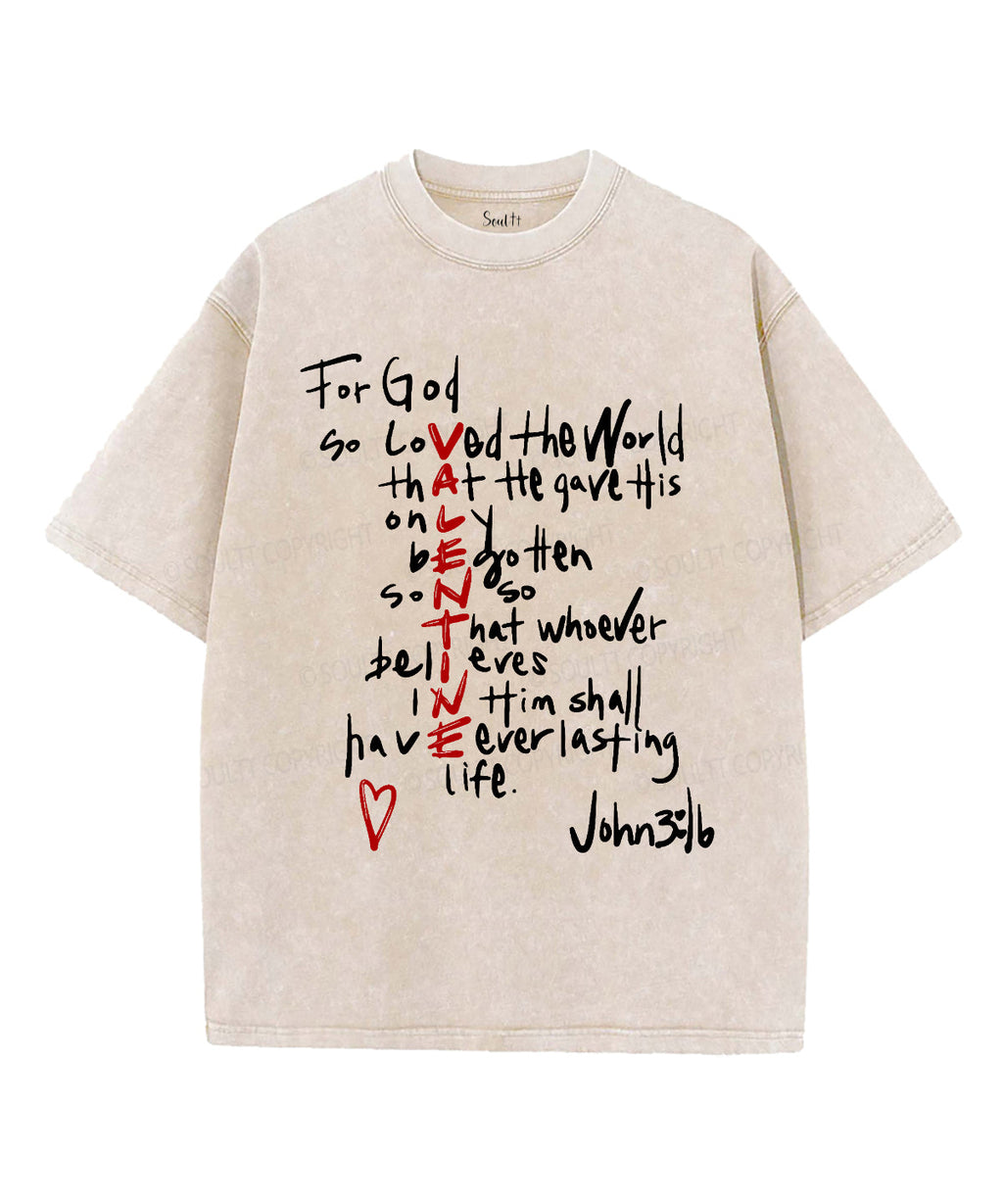 For God So Love The World Washed Christian T-shirt Hoodie, Sweatshirt | CiraTrend.com (Image 4)