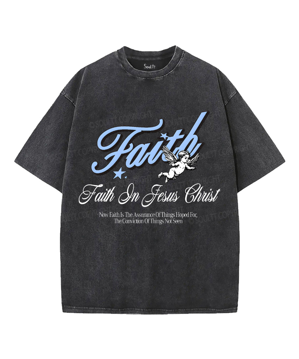 Faith Unisex Washed Christian T-shirt Style002 Hoodie, Sweatshirt | CiraTrend.com (Image 1)