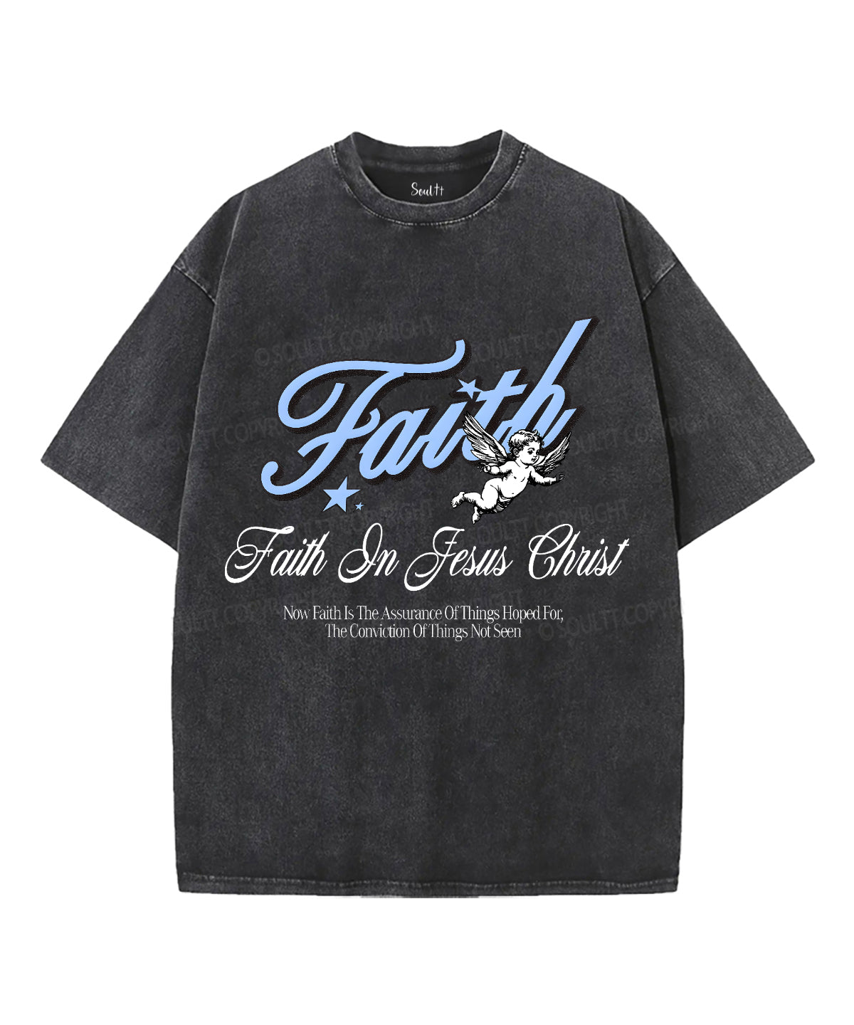 Faith Unisex Washed Christian T-shirt Style002 Hoodie, Sweatshirt | CiraTrend.com (Image 1)