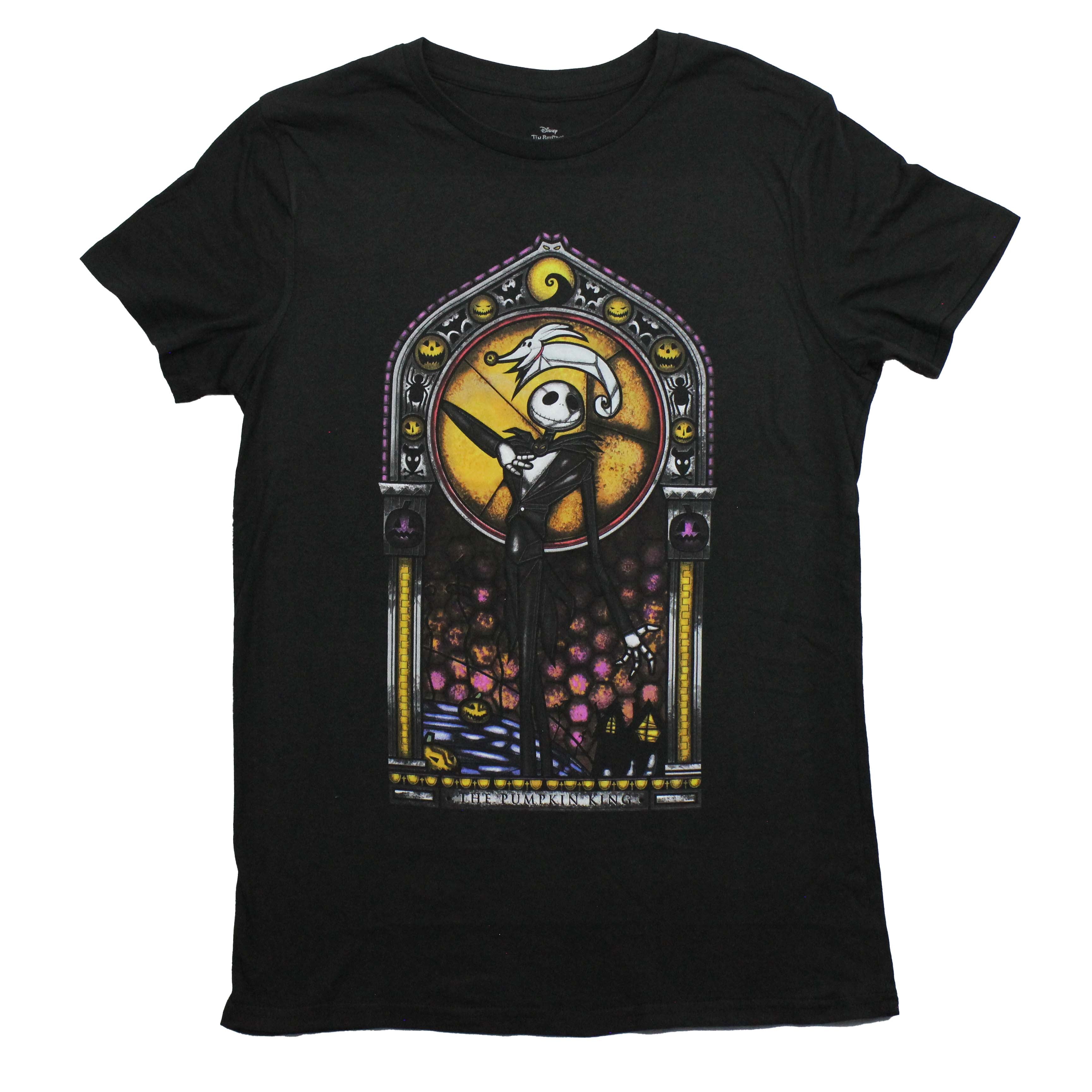 Nightmare Before Christmas Mens T-Shirt -Jack Pumpkin King Stain Glass Hoodie, Sweatshirt | CiraTrend.com