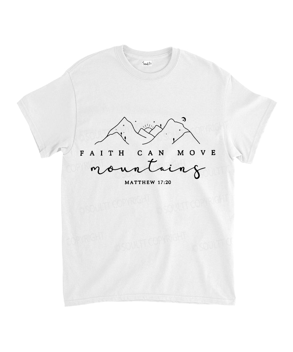 Faith Can Move Montains Unisex Cotton Christian T-Shirt Hoodie, Sweatshirt | CiraTrend.com (Image 2)