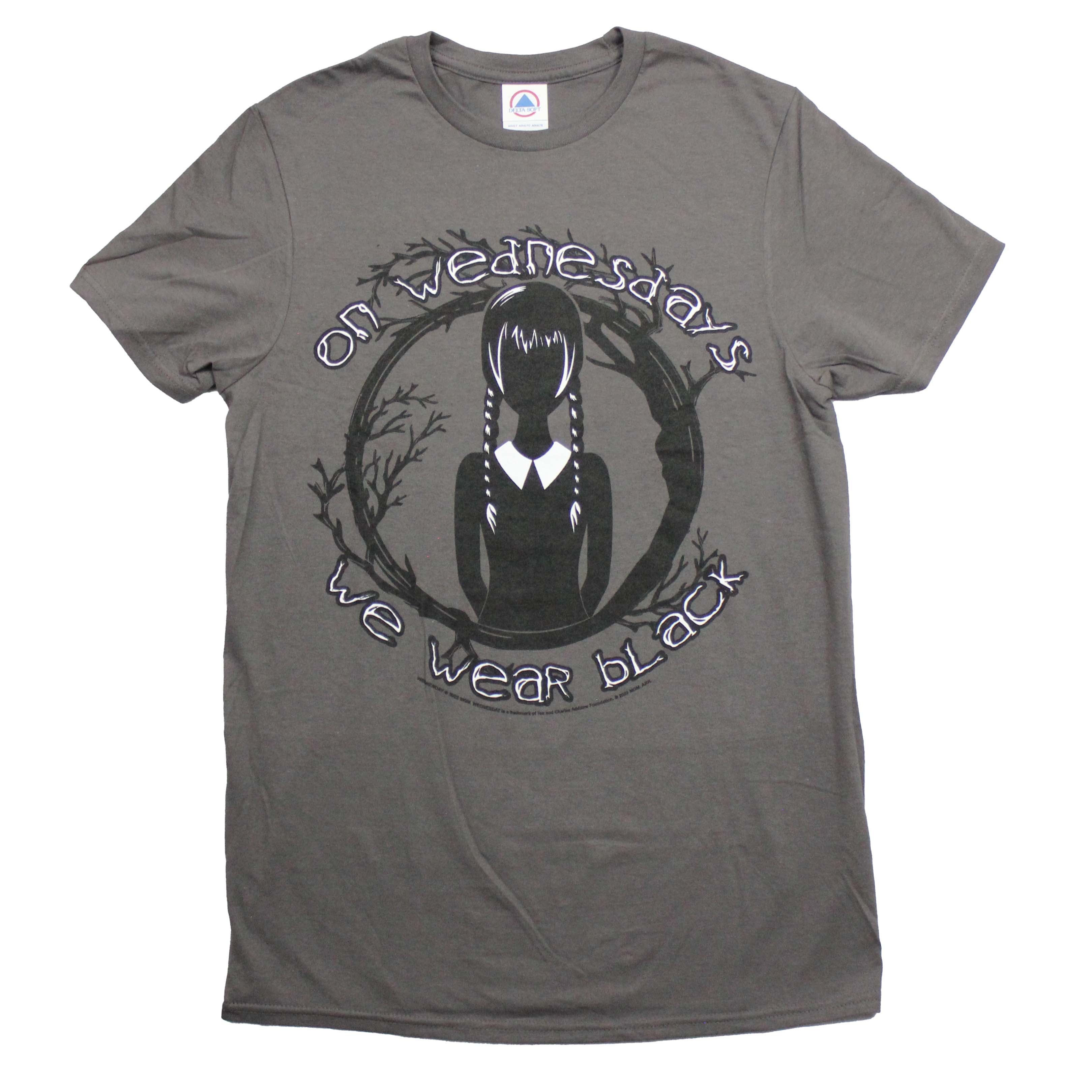 Wednesday Mens T-Shirt - Branch Frame On Wednesdays We Wear Black Hoodie, Sweatshirt | CiraTrend.com